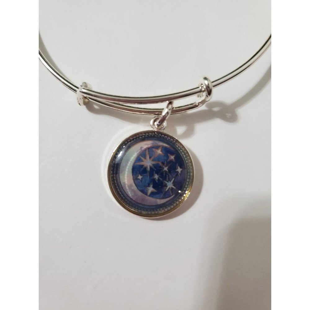Alex and Ani Moon and Stars Bracelet - Picture 2 of 3